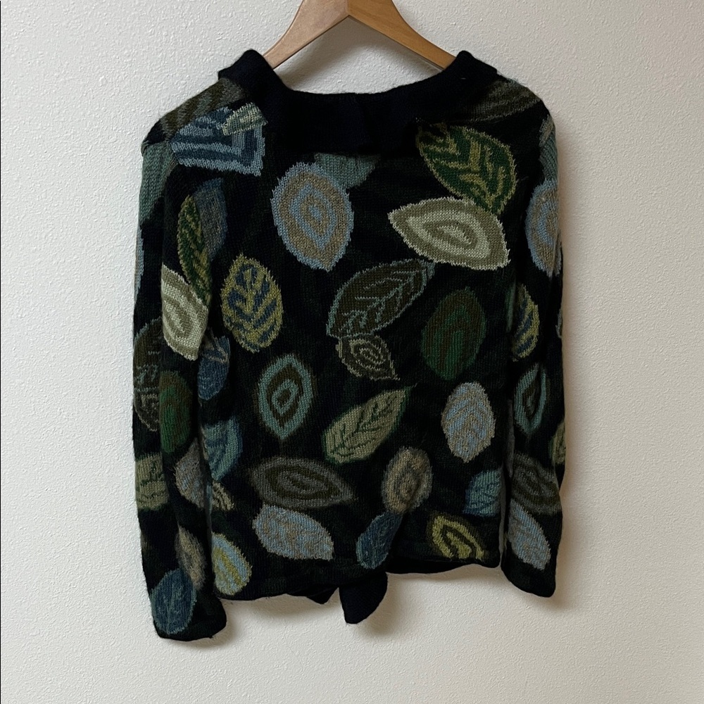 Vintage Hellet Leaf Patterned Sweater - 100% alpaca women’s size S - Picture 3 of 3